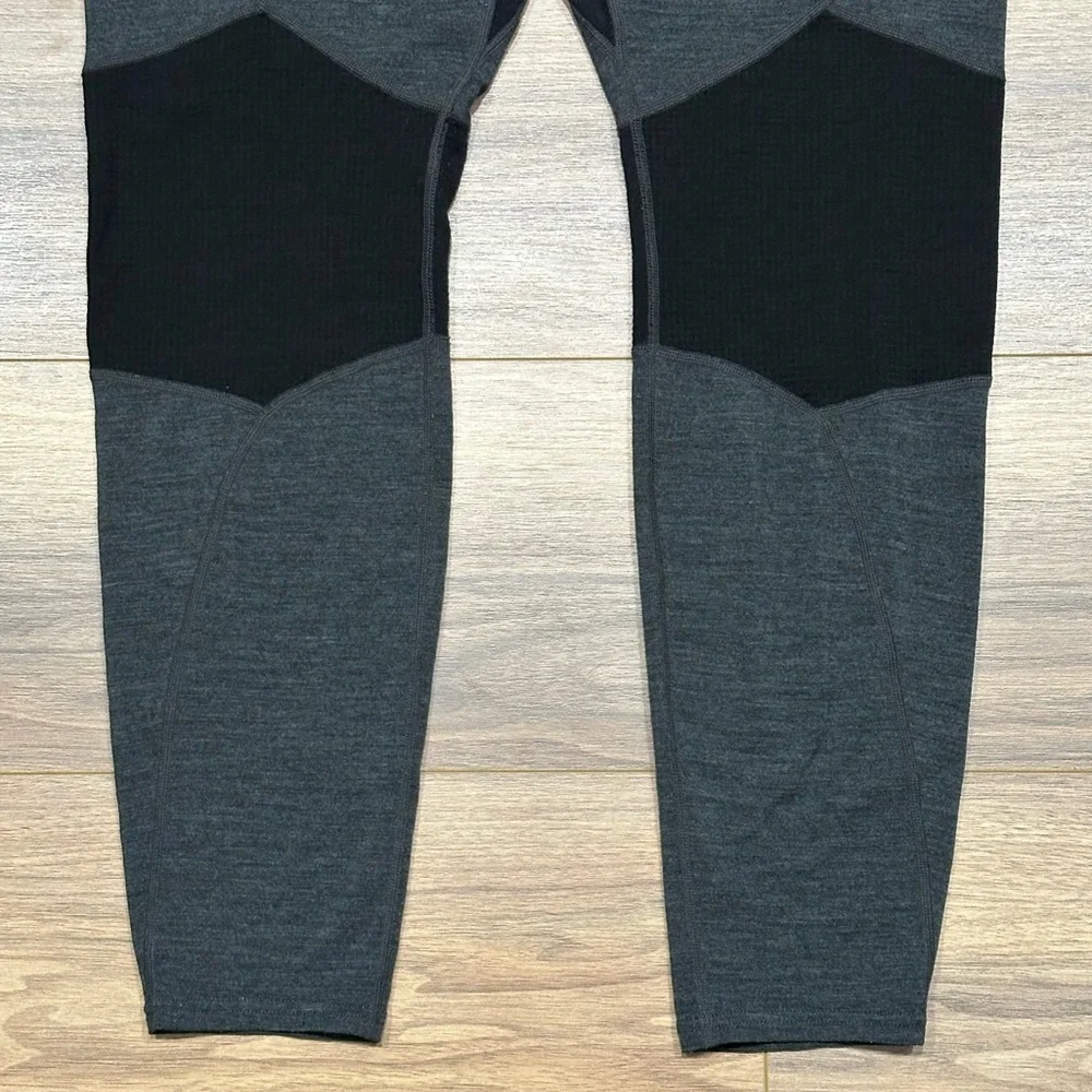 Icebreaker Merino Bodyfit Zone Legging in Gray/Black Size XXL